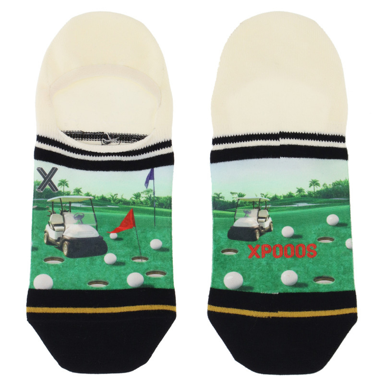 XPOOOS Men Footies Golfholes 301021002-7000 39-42