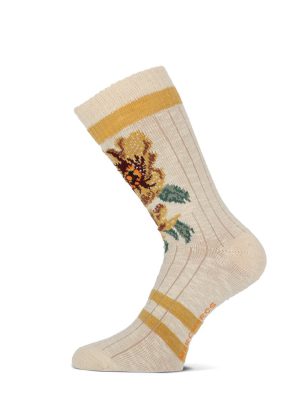 MM Simona sok 101012022 Off white Yellow 39-42