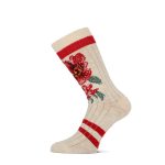 MM Simona sok 101012022 Off white Red 39-42
