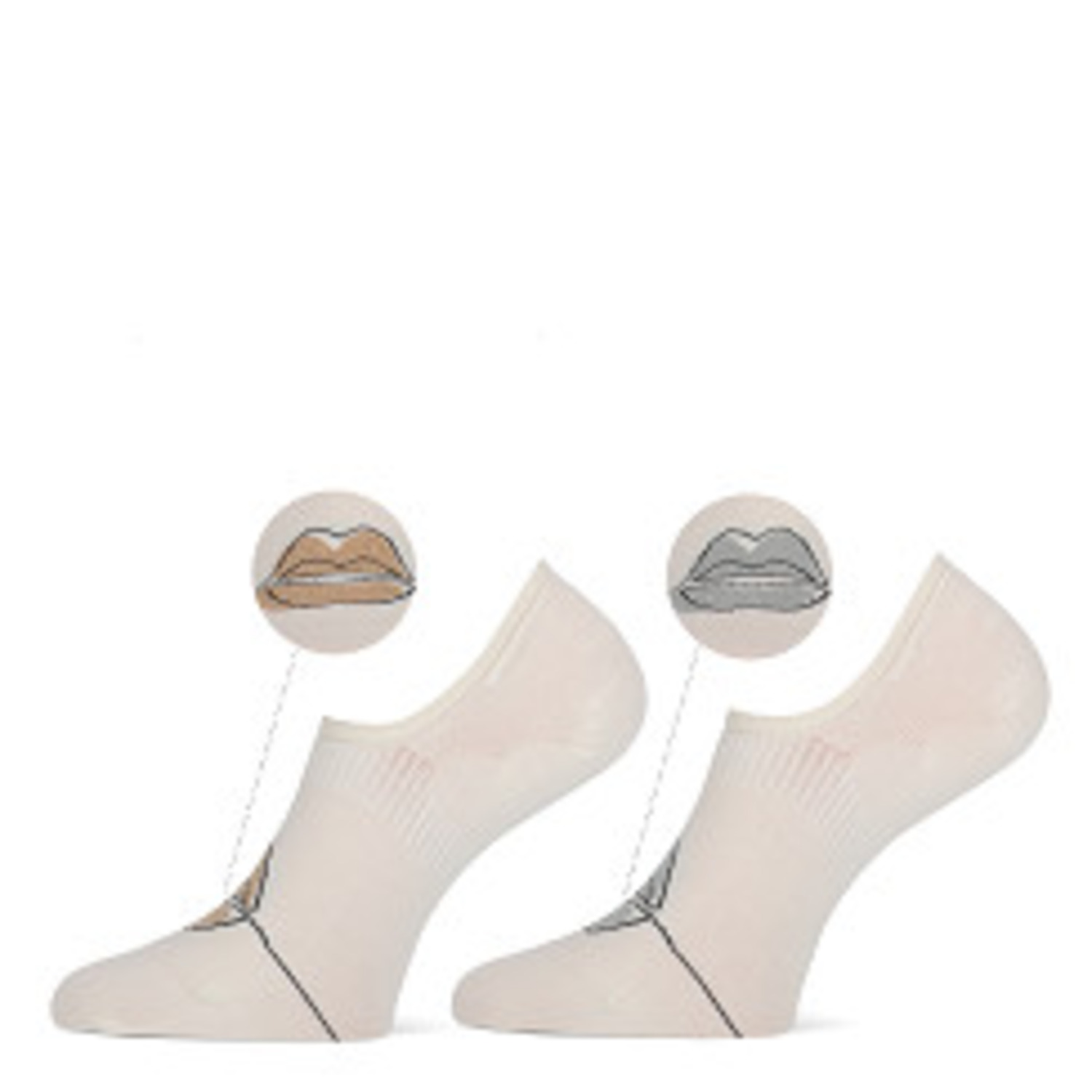 MarcMarcs Women Footies 101022006 WG/WS Carol 2-Pack 39-42