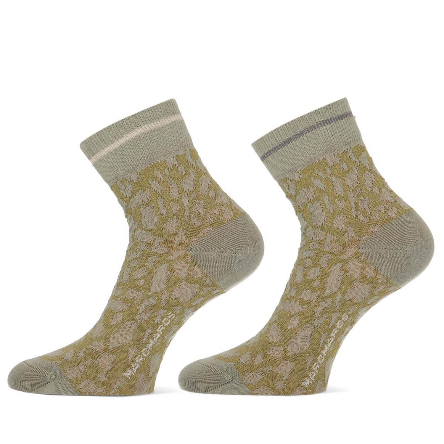 MarcMarcs Women Short Socks Sammy Olive 2-Pack 10102021 35-38