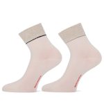 MarcMarcs Women Short Socks Sis 2-Pack 101012023 Cream 35-38