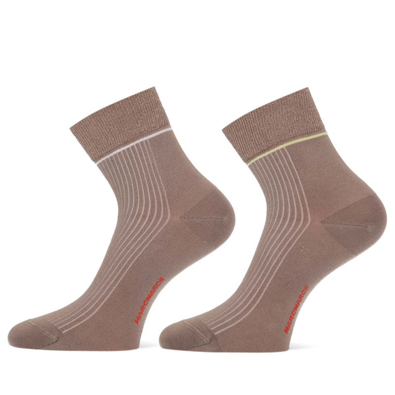 MarcMarcs Women Short Socks Sis 2-Pack 101012023 Beige 35-38
