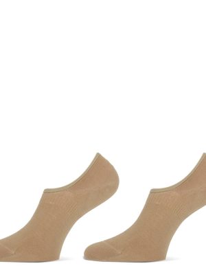 MarcMarcs Unisex Invisible Footies Cotton Beige 91530 35-38