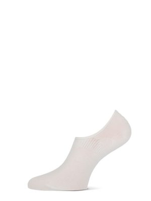 MarcMarcs Unisex Invisible Footies Cotton white  91530 35-38