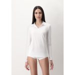 Oroblu Perfectline Cotton polo shirt  white M VOBT01677