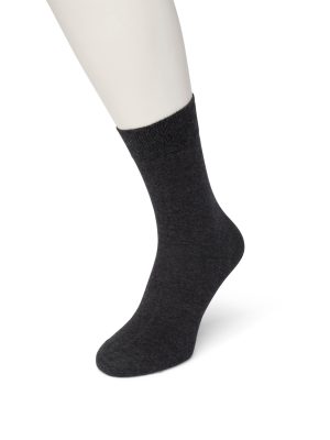 Bonnie doon Cotton Sock Black Heather  OS