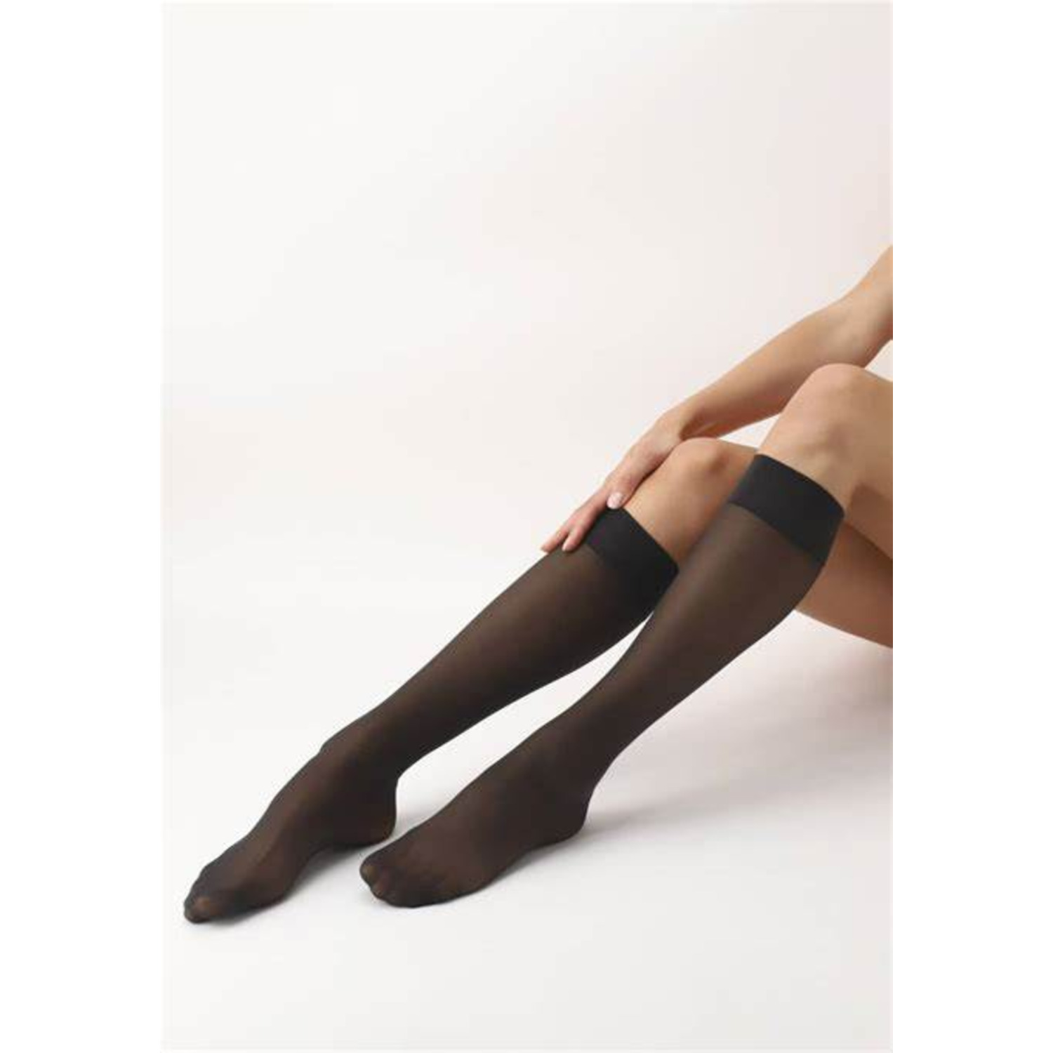 OROBLU Mi-Bas Dolcevita 40 Kniekous OS Black